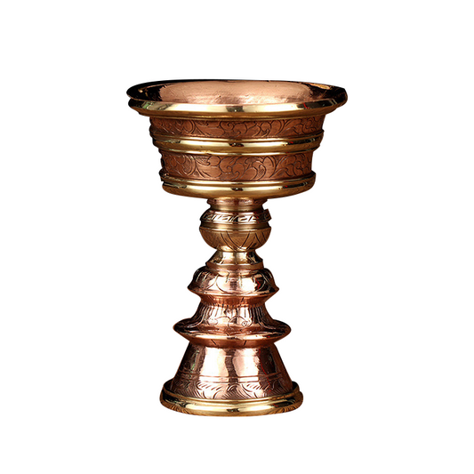 Handmade Brass Meditation Bell – Retro Tibetan Buddhist Prayer Handbell | Custom Logo | Lucky Dinner & Home Decor