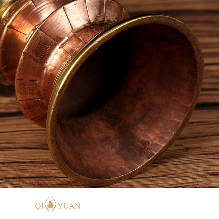 Handmade Brass Meditation Bell – Retro Tibetan Buddhist Prayer Handbell | Custom Logo | Lucky Dinner & Home Decor