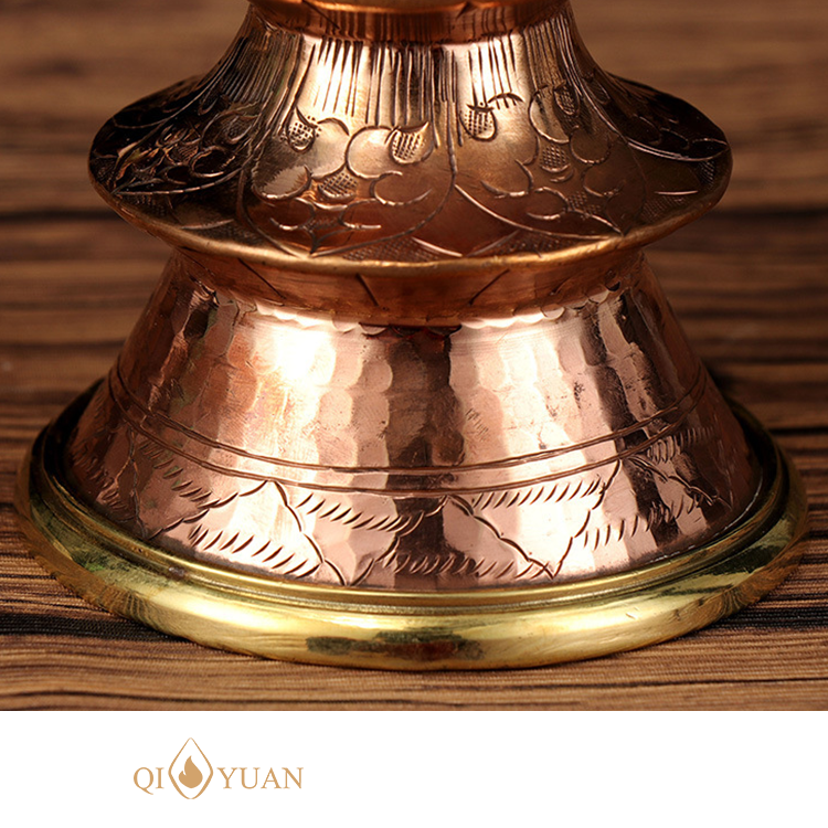 Handmade Brass Meditation Bell – Retro Tibetan Buddhist Prayer Handbell | Custom Logo | Lucky Dinner & Home Decor